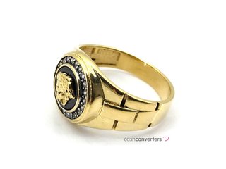 anillo oro 18k con piedra con circonita