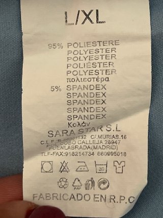 Falda pantalón azul con bolsillos, largo 38, t M/L
