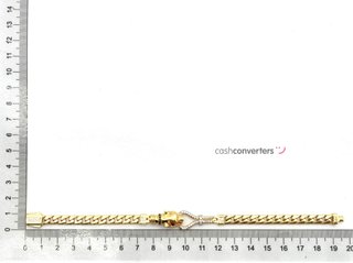 pulsera oro 18k con piedra con circonita
