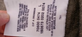 Chaleco vaquero Levi's cortado Talla L