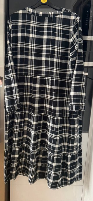 Vestido largo de cuadros Primark