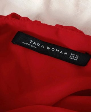 Top Zara Hombros Descubiertos Volantes Talla XS