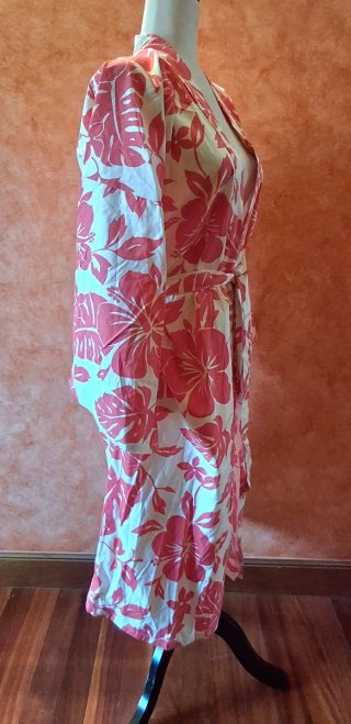 Kimono Pierre Cardin floral talla única