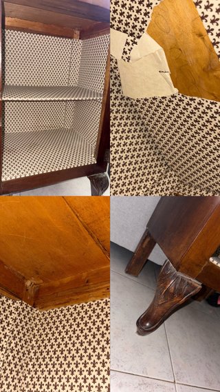 Coppia comodini vintage legno Anni 70