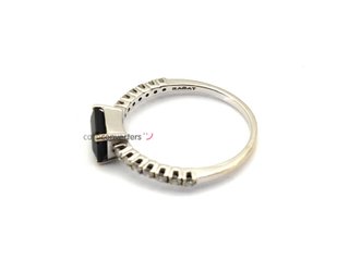 sortija oro 18k con piedra con diamante