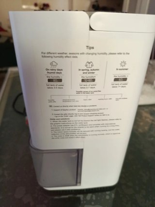 Deshumidificador 1200ml Blanco y Transparente
