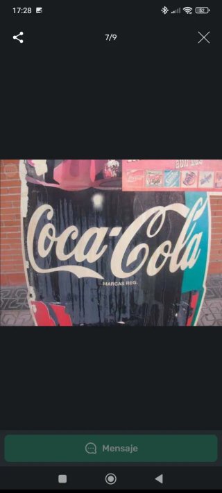 Cartel Coca-Cola Botella