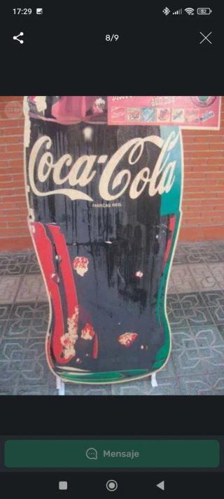 Cartel Coca-Cola Botella