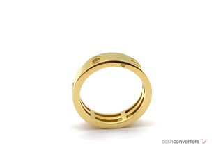 alianza oro 18k con piedra con circonita