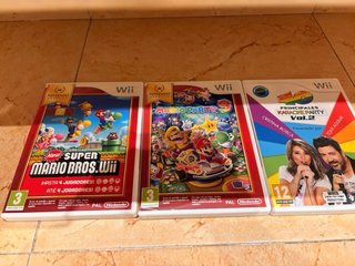Pack 3 Juegos Wii: Mario, Karaoke, Party