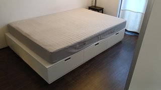 Letto Ikea Nordli 140x200 con cassetti