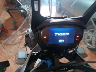 Triumph Adventure Moto Azul