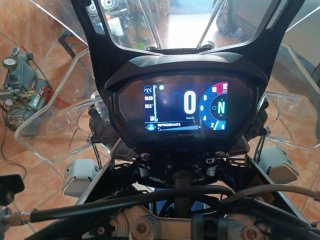 Triumph Adventure Moto Azul