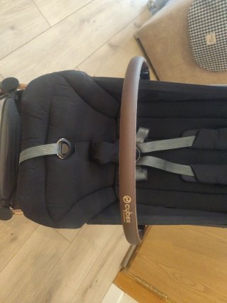 Cybex Coya Rosegold + saco cybex + bolso cambiador