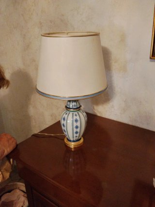 Lampada ceramica decorata