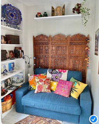 Sofá Cama Ikea KIVIK Azul