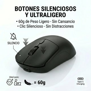 Ratón inalámbrico (Bluetooth + USB)