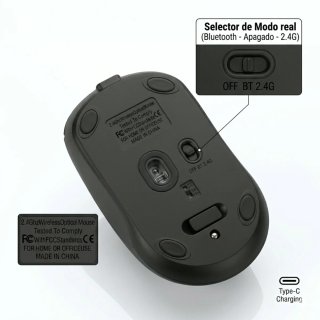 Ratón inalámbrico (Bluetooth + USB)