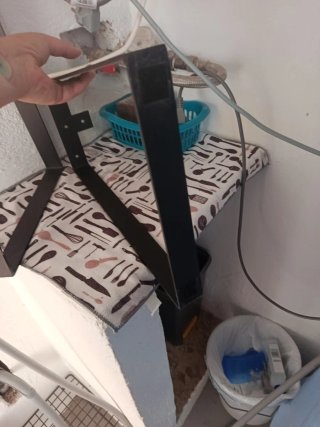 Juego 2 Patas para mesa de hierro negro