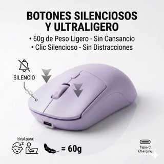 Ratón inalámbrico (Bluetooth + USB)