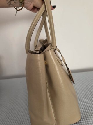 Bolso Tote Ralph Lauren Beige Dorado