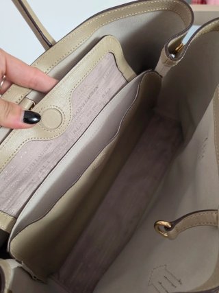 Bolso Tote Ralph Lauren Beige Dorado