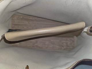 Bolso Tote Ralph Lauren Beige Dorado