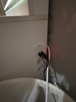 Tocador con espejo y luz LED