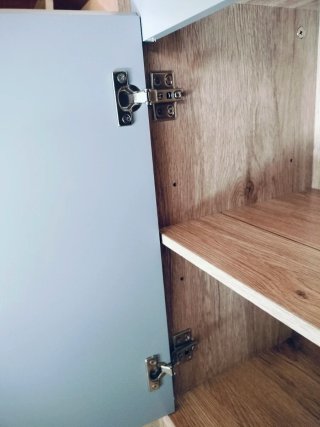 Mueble bajo para lavabo con 2 compartimentos