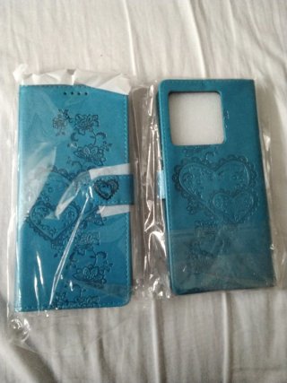 Fundas idénticas Xiaomi 14T Azul con Corazón