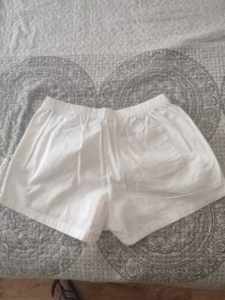 Pantalón corto verano niña blanco