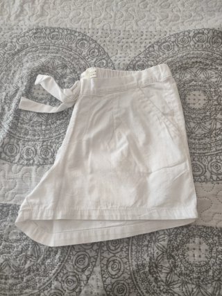 Pantalón corto verano niña blanco