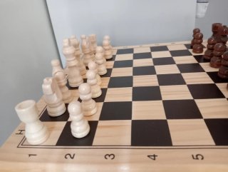 Juego de mesa Damas y Ajedrez de madera