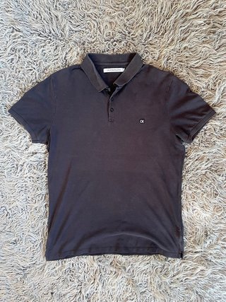 Polo Calvin Klein Jeans Negro Verano Vintage XL
