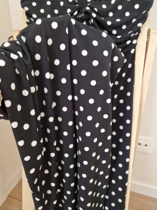 Mono lunares negro talla única
