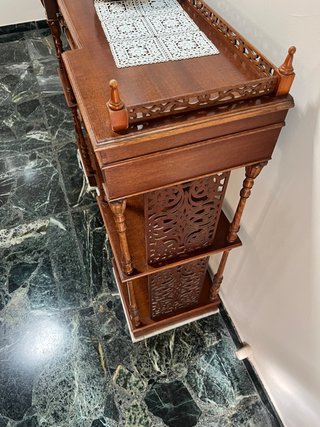 Mueble recibidor madera