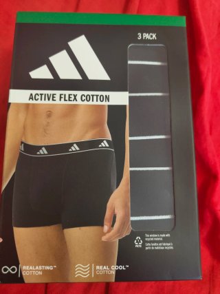Pack 3 Calzoncillos Adidas Active Flex Cotton