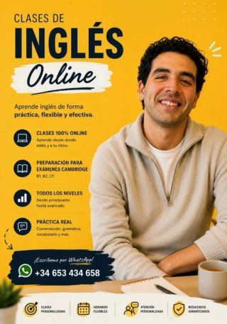 Clases inglés online todos los niveles