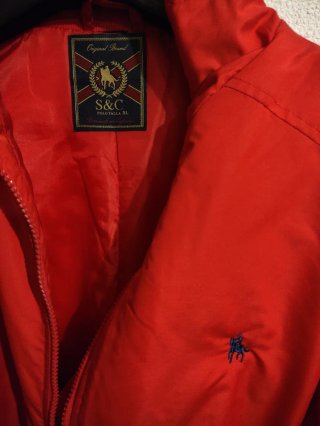 Chaqueta S&C estilo Ralph Lauren Talla XL Roja