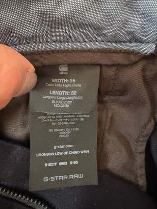 Pantalón pitillo G-Star RAW azul