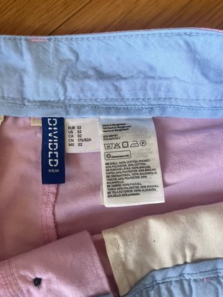 Bermudas H&M Divided Rosas