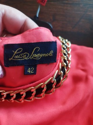 Abito elegante Luisa Spagnoli con catena oro