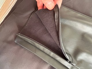 Pantalón Zara Piel Mujer Negro