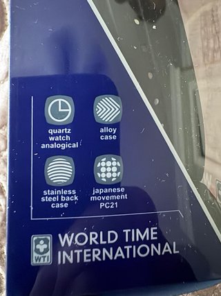 Reloj WTI World Time International Negro