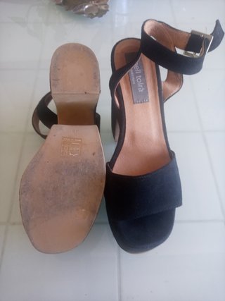 Sandalias Pell Tolrá Negras T 38