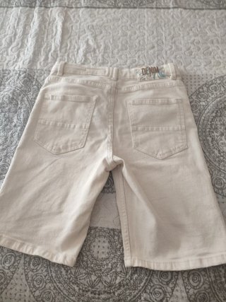 Pantalón vaquero niño beige verano