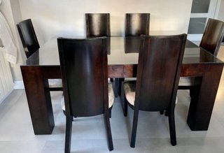 Mesa de centro madera y cristal