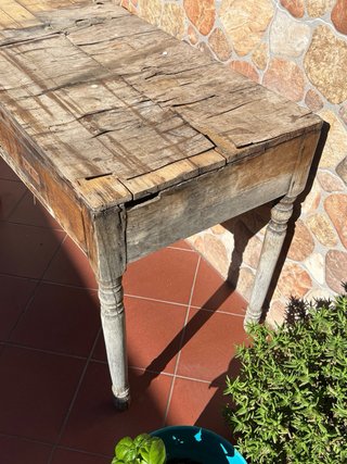 Scrivania antica in legno centenaria