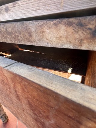 Scrivania antica in legno centenaria