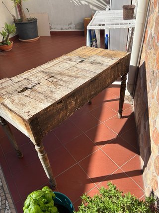 Scrivania antica in legno centenaria